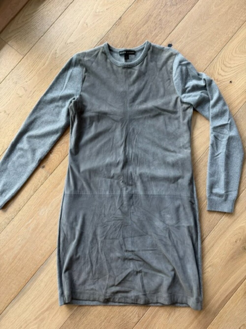 Ralph Lauren Cashmere Wool & Suede Dress